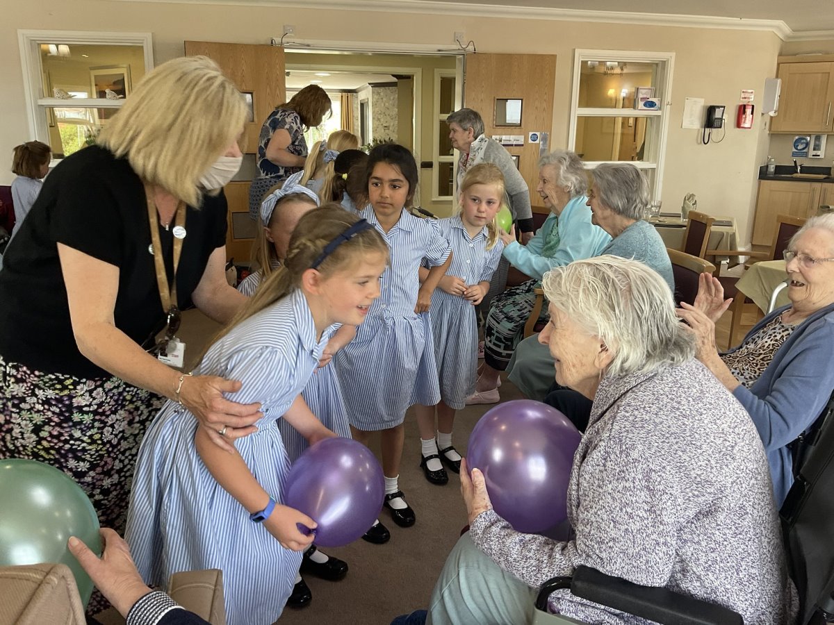 2H Sing at Ebor Court Care Home. News St Peter's School